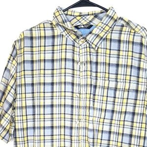 The North Face Men's XL Button Plaid Short Sleeve